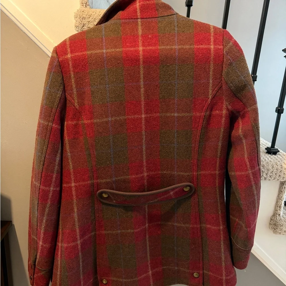 Joules Women's Red Field-coat Plaid  Jacket - Picture 2 of 8
